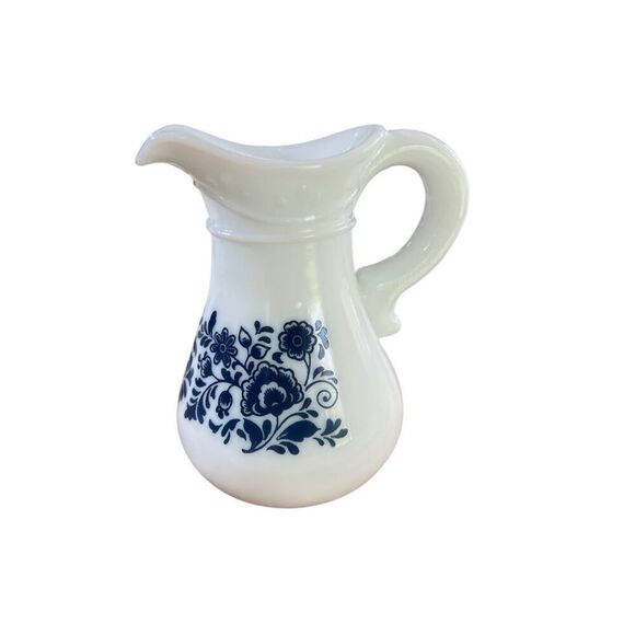 Avon Skin So Soft Bath Oil Milk Glass Pitcher 70s Vintage Vase Creamer Upcycle - Picture 2 of 13